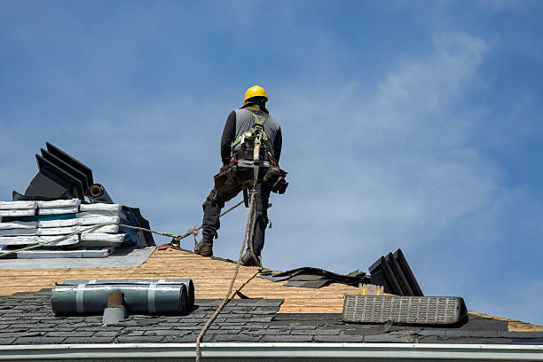 Professional Roof Replacement technician working in Townville, PA